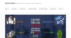 Desktop Screenshot of career.auca.kg