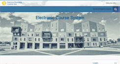 Desktop Screenshot of e-course.auca.kg