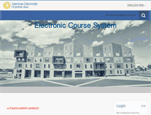 Tablet Screenshot of e-course.auca.kg